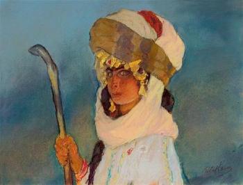 Shepherdess by 
																	Abel Pann