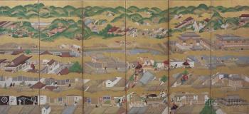 Scene of Kyoto during the Gion festival by 
																	 Rakuchu