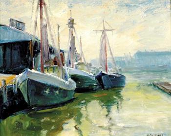 A quiet harbor, East Gloucester by 
																	Bertha Surges