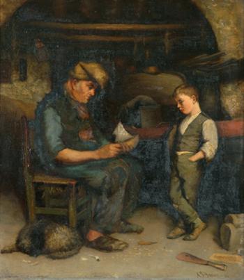 The boatmaker by 
																	Alfred James Daplyn