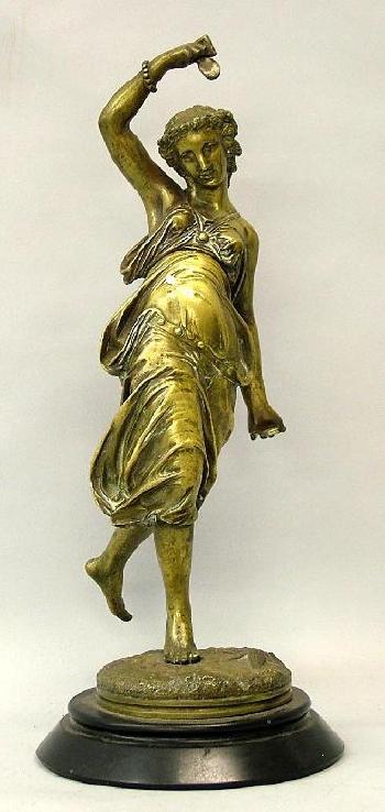 French figural bronze by 
																	Paul Emile Machault