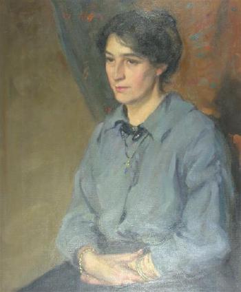 Portrait of Jessie McGregor by 
																	John Munnoch