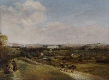 Winchester from the Compton Road by 
																	Richard Baigent