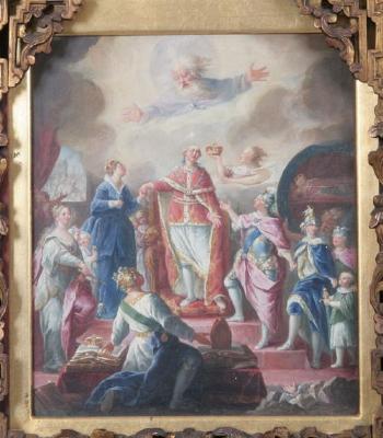 Coronation of George III by 
																	Gaetano Manini