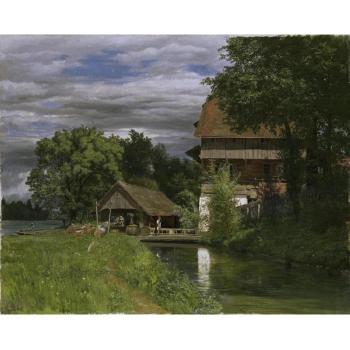 Die Mühle Von Rathausen by 
																	Robert Zund