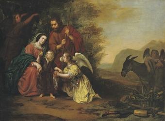 The Rest on the Flight into Egypt by 
																	Gerard van Kuyl