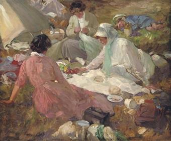The picnic by 
																	Cyrus Cuneo