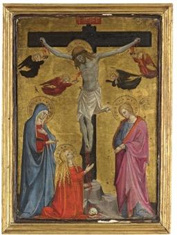 The Crucifixion with the Virgin, Saint Mary Magdalene and Saint John the Evangelist by 
																	Stefano d'Antonio di Vanni