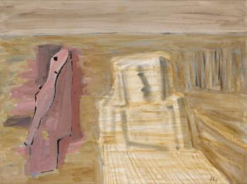 Figure dans un paysage by 
																	Karl Ballmer