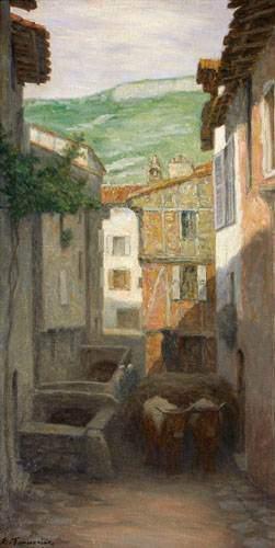 Ruelle animee by 
																	Emile Eugene Fauconnier