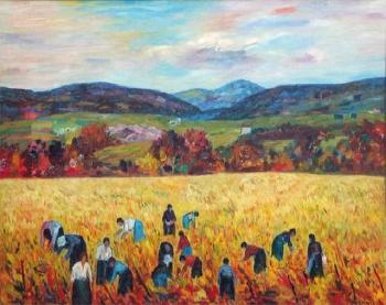 Les travaux des champs: les glaneuses  by 
																	 Mutafian