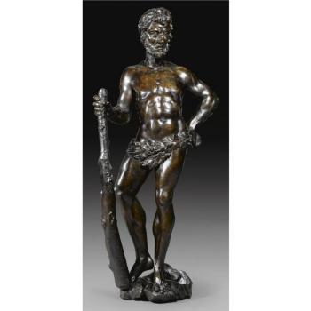 A Limewood Figure Of Hercules by 
																	Albert Jansz Vinckenbrinck