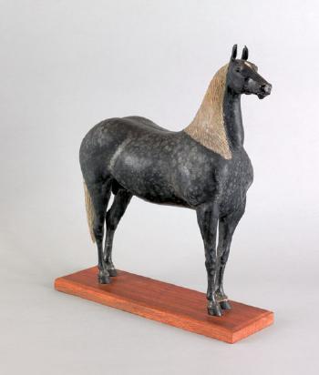 Stallion with ivory mane by 
																	John Reber