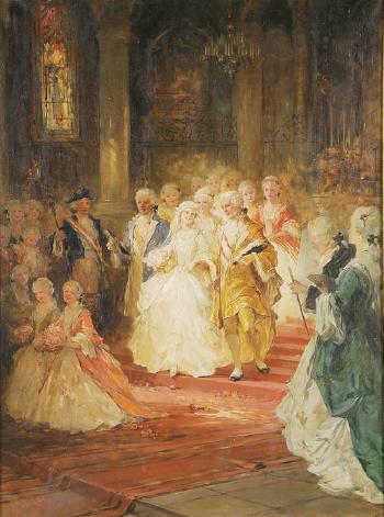 A royal wedding by 
																	Gabor R Jasazy
