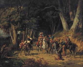 The encounter by 
																	Pierre Antoine Labouchere