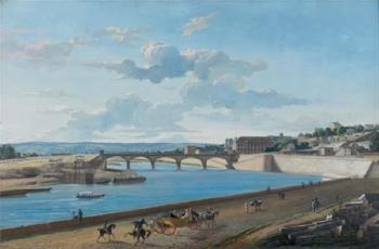 Vue de pont de Saint-Cloud sous le consulat by 
																	Michel Francois Damane-Demartrais