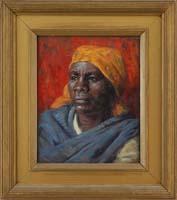 Portrait of an African woman by 
																	Joseph B Kahill