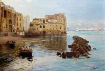 Banques dans la baie de Naples by 
																	A Landini