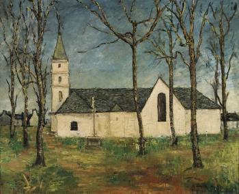La vieille chapelle a Pestivien pres de Bulat en Bretagne by 
																	Salvador Vasquez del Rio