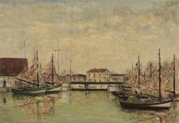 Le port de Honfleur by 
																	Salvador Vasquez del Rio