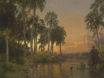 Florida Sunset by 
																	Hermann Herzog