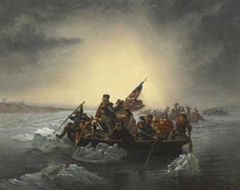 Washington Crossing the Delaware by 
																	J H R Jontinel