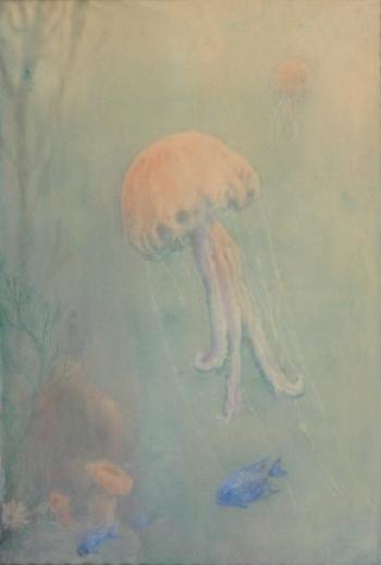 Fonds marins aux meduses by 
																	Henri Verstynen