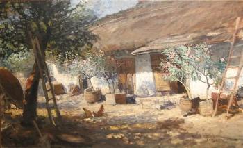Farmyard Scene by 
																	Ferenc Ujvary