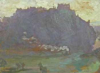 Edinburgh Castle in the Mist by 
																	Agnes Cadell