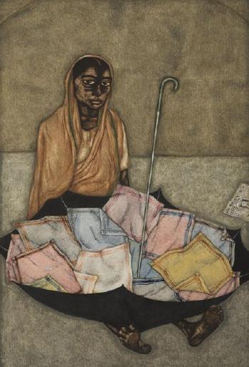 Handkerchief Seller by 
																	Shanti Panchal