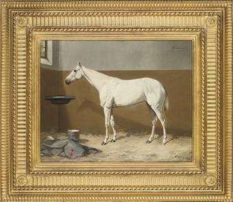 Hableany in a stable by 
																	Franz Reichmann