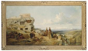 Rock Tombs, Tlos, Lycia: The Citadel from the south-east by 
																	William James Muller