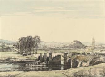The Countess Weir Bridge on the River Exe by 
																	Hester Frood