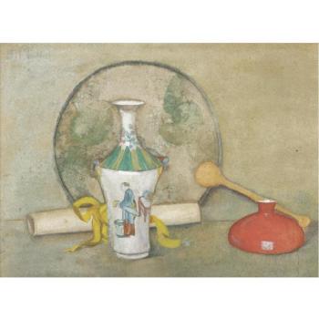 Still Life With An Oriental Vase by 
																	Bessie Macnicol