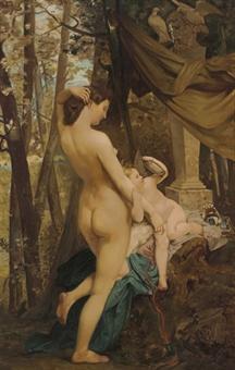 Venus and Cupid by 
																	Georges J Panne