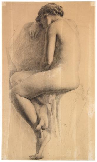 Seated nude by 
																	Edwin Augustus Harleston
