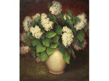 Still Life with Hydrangeas by 
																	Olive Boone Culp