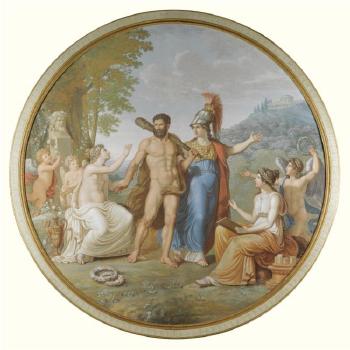 Hercules At The Crossroads Between Vice And Virtue by 
																	Pelagio Palagi