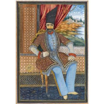 A Portrait Of Nasr Al-din Shah Qajar (R. 1848-96) by 
																	Javan Bakht