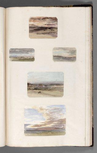 Album comprenant 257 aquarelles de paysages aux alentours de Plymouth by 
																	Ambrose Bowden Johns