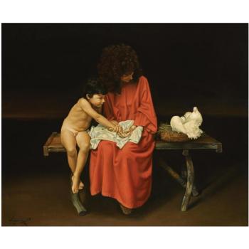 Mother And Child by 
																	Angelos Panayotou