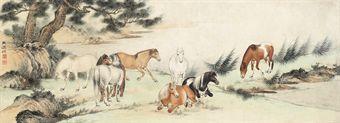 Eight Horses by 
																	 Zhu Qingqi