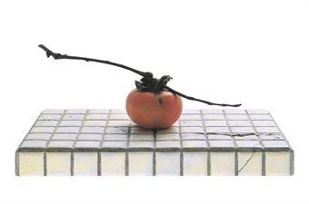 One Moment - (Persimmon On Tile) by 
																	 Fuyuki Maehara