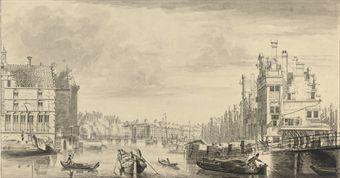 East Side of the Muiderpoort by 
																	Caspar Philips Jacobsz