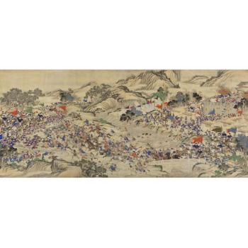 An Important Imperial Taiping Rebellion Painting by 
																	 Qingkuan