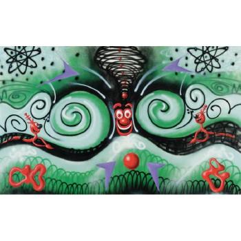 Green waves by 
																	Kenny Scharf