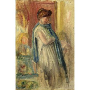 Jeune femme debout by 
																	Pierre-Auguste Renoir