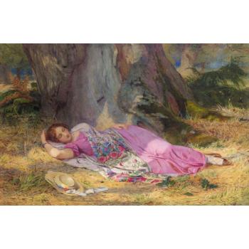Olivia resting by 
																	John Absolon
