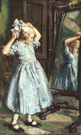 The mirror by 
																	Francis H Newbery