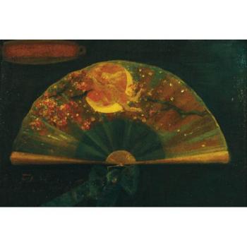 Still life with fan by 
																	George Frederick Munn